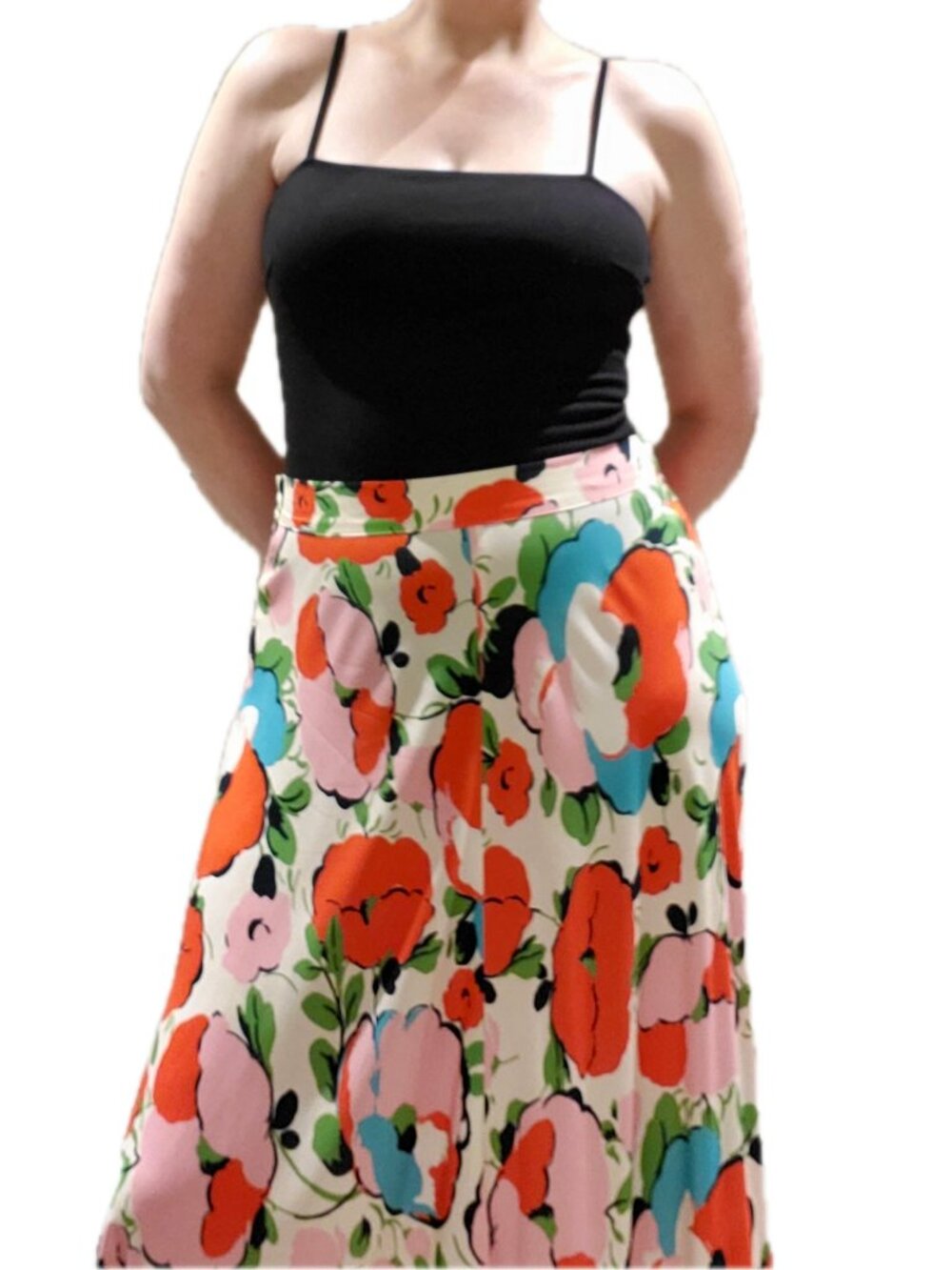 Velvet by Graham & Spencer Floral Hi-Low Maxi Skirt – Size Small